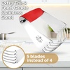 image:imageZulay Kitchen Dough Blender Top Professional  Stainless Steel Pastry Cutter Heavy Duty Dough Cutter With Blades Pastry Blender And Butter Cutter  Pastry Cutter For Baking BlackCardinal Red
