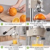 image:imageZulay Kitchen Pulperizer 9 in 1 Cast Iron Juicer  EasytoClean HeavyDuty Manual Juicer with Presser Attachment to Juice All Types of Fruits Extra Tall with Stainless Steel Bowl  WhiteOriginal  Light Gray