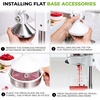 image:imageZulay Kitchen Pulperizer 9 in 1 Cast Iron Juicer  EasytoClean HeavyDuty Manual Juicer with Presser Attachment to Juice All Types of Fruits Extra Tall with Stainless Steel Bowl  White9 in 1  White