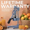 image:imageZulay Kitchen Pulperizer 9 in 1 Cast Iron Juicer  EasytoClean HeavyDuty Manual Juicer with Presser Attachment to Juice All Types of Fruits Extra Tall with Stainless Steel Bowl  WhiteOriginal  Costal Slate
