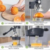 image:imageZulay Kitchen Pulperizer 9 in 1 Cast Iron Juicer  EasytoClean HeavyDuty Manual Juicer with Presser Attachment to Juice All Types of Fruits Extra Tall with Stainless Steel Bowl  WhiteOriginal  Graphite