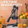 image:imageZulay Kitchen Pulperizer 9 in 1 Cast Iron Juicer  EasytoClean HeavyDuty Manual Juicer with Presser Attachment to Juice All Types of Fruits Extra Tall with Stainless Steel Bowl  WhiteOriginal  Graphite