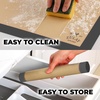 image:imageZulay Set of 4 Silicone Baking Mat  Macaron Silicone Baking Mats With Preprinted Template Design  Non Stick amp Reusable Silicone Baking Sheet  2 Half Size  2 Quarter Size GraySlate Gray