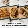 image:imageZulay Set of 4 Silicone Baking Mat  Macaron Silicone Baking Mats With Preprinted Template Design  Non Stick amp Reusable Silicone Baking Sheet  2 Half Size  2 Quarter Size GraySlate Gray