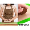 image:imageZulay Set of 4 Silicone Baking Mat  Macaron Silicone Baking Mats With Preprinted Template Design  Non Stick amp Reusable Silicone Baking Sheet  2 Half Size  2 Quarter Size GrayGreen