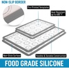 image:imageZulay Set of 4 Silicone Baking Mat  Macaron Silicone Baking Mats With Preprinted Template Design  Non Stick amp Reusable Silicone Baking Sheet  2 Half Size  2 Quarter Size GrayGray