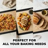 image:imageZulay Set of 4 Silicone Baking Mat  Macaron Silicone Baking Mats With Preprinted Template Design  Non Stick amp Reusable Silicone Baking Sheet  2 Half Size  2 Quarter Size GrayEbony Black
