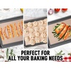image:imageZulay Set of 4 Silicone Baking Mat  Macaron Silicone Baking Mats With Preprinted Template Design  Non Stick amp Reusable Silicone Baking Sheet  2 Half Size  2 Quarter Size GrayGray