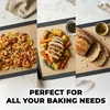 image:imageZulay Set of 4 Silicone Baking Mat  Macaron Silicone Baking Mats With Preprinted Template Design  Non Stick amp Reusable Silicone Baking Sheet  2 Half Size  2 Quarter Size GrayDark Gray