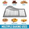 image:imageZulay Set of 4 Silicone Baking Mat  Macaron Silicone Baking Mats With Preprinted Template Design  Non Stick amp Reusable Silicone Baking Sheet  2 Half Size  2 Quarter Size GrayGray