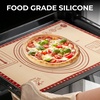 image:imageZulay Set of 4 Silicone Baking Mat  Macaron Silicone Baking Mats With Preprinted Template Design  Non Stick amp Reusable Silicone Baking Sheet  2 Half Size  2 Quarter Size GrayRed