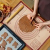 image:imageZulay Set of 4 Silicone Baking Mat  Macaron Silicone Baking Mats With Preprinted Template Design  Non Stick amp Reusable Silicone Baking Sheet  2 Half Size  2 Quarter Size GrayRed