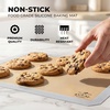 image:imageZulay Set of 4 Silicone Baking Mat  Macaron Silicone Baking Mats With Preprinted Template Design  Non Stick amp Reusable Silicone Baking Sheet  2 Half Size  2 Quarter Size GrayLight Gray