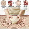 image:imageZulay Set of 4 Silicone Baking Mat  Macaron Silicone Baking Mats With Preprinted Template Design  Non Stick amp Reusable Silicone Baking Sheet  2 Half Size  2 Quarter Size GrayRed