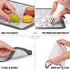 image:imageZulay Set of 4 Silicone Baking Mat  Macaron Silicone Baking Mats With Preprinted Template Design  Non Stick amp Reusable Silicone Baking Sheet  2 Half Size  2 Quarter Size GrayGray