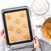 image:imageZulay Set of 4 Silicone Baking Mat  Macaron Silicone Baking Mats With Preprinted Template Design  Non Stick amp Reusable Silicone Baking Sheet  2 Half Size  2 Quarter Size GrayDeep Black