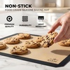 image:imageZulay Set of 4 Silicone Baking Mat  Macaron Silicone Baking Mats With Preprinted Template Design  Non Stick amp Reusable Silicone Baking Sheet  2 Half Size  2 Quarter Size GraySlate Gray