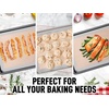 image:imageZulay Set of 4 Silicone Baking Mat  Macaron Silicone Baking Mats With Preprinted Template Design  Non Stick amp Reusable Silicone Baking Sheet  2 Half Size  2 Quarter Size GrayPale Gray