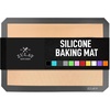 image:imageZulay Set of 4 Silicone Baking Mat  Macaron Silicone Baking Mats With Preprinted Template Design  Non Stick amp Reusable Silicone Baking Sheet  2 Half Size  2 Quarter Size GraySlate Gray