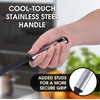 image:imageZulay 4pcs Silicone Spatula Set  Heat Resistant Silicone Tools for Cooking Baking amp Mixing  One Piece Design Spatulas for NonStick Cookware  Durable Stainless Steel Core Red125 Inch